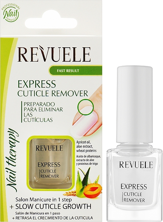 Nagelhautentferner mit Aprikosenöl, Aloeextrakt und Weizenproteinen - Revuele Express Cuticle Remover Nail Therapy — Bild N2