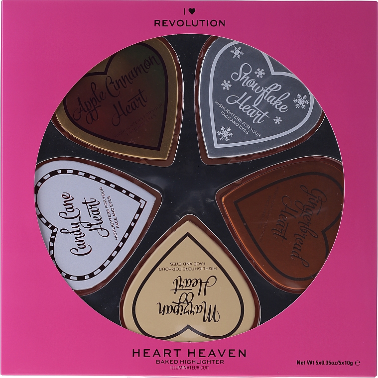 Highlighter-Set - I Heart Revolution Heaven (Highlighter 5x10g) — Bild N1