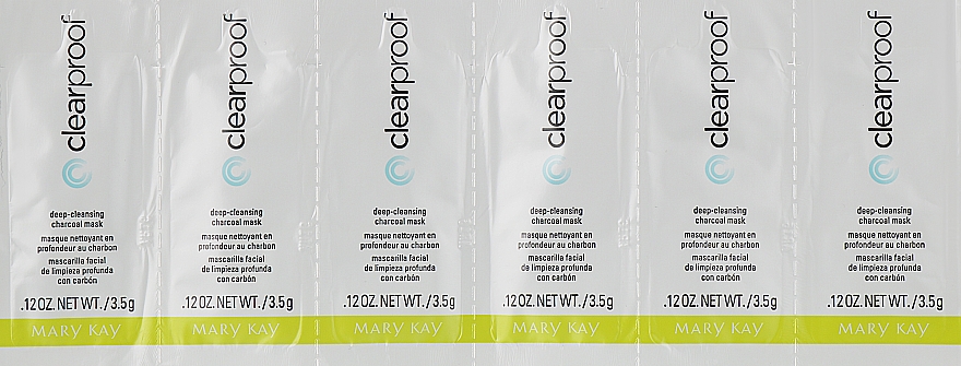 Set (Probe) - Mary Kay Clear Proof Deep-Cleansing Charcoal Mask (6x3.5g) — Bild N1