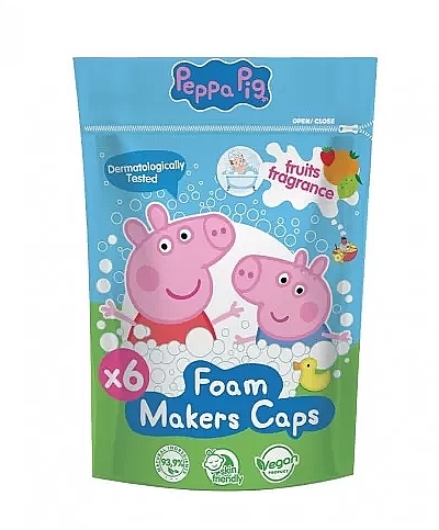 Badebomben für Kinder - Nickelodeon Peppa Pig Foam Makers Caps — Bild N1