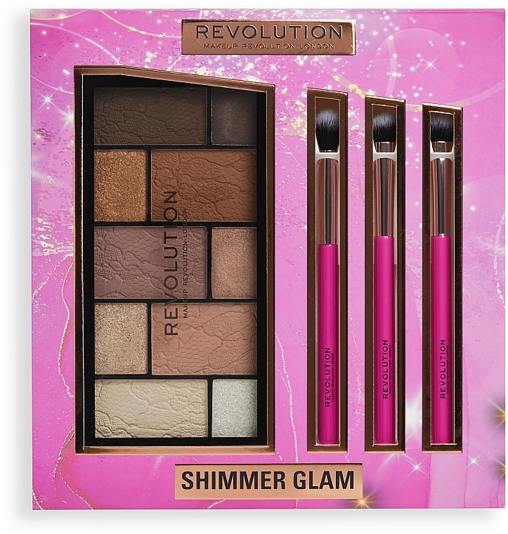 Make-up Set 4 St. - Makeup Revolution Shimmer Glam Eye Set — Bild N2