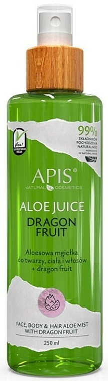 Gesichts-, Körper- und Haarspray - APIS Professional Face, Body & Hair Aloe Mist With Dragon Fruit — Bild N1