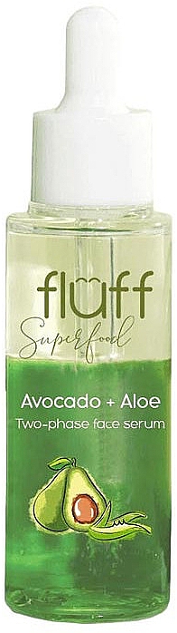 Feuchtigkeitsserum mit Aloe und Avocado - Fluff Superfood Avocado + Aloe Two-Phase Face Serum — Bild N1