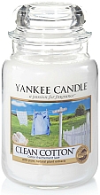 Duftkerze im Glas Clean Cotton - Yankee Candle Clean Cotton Jar — Bild N2