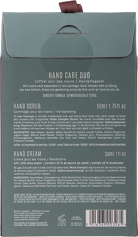 Handpflegeset - Scottish Fine Soaps Gardeners Therapy Hand Care Duo (Handpeeling 50ml + Handcreme 30ml) — Bild N3