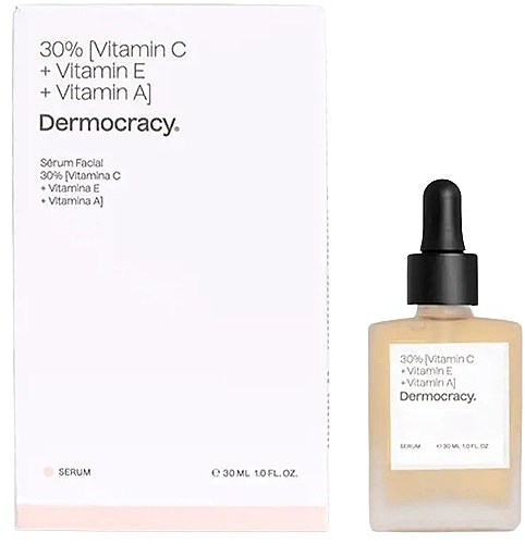 Gesichtsserum 30% Vitamin C, E und A - Dermocracy 30% Vitamin C + Vitamin E + Vitamin A Facial Serum — Bild N1