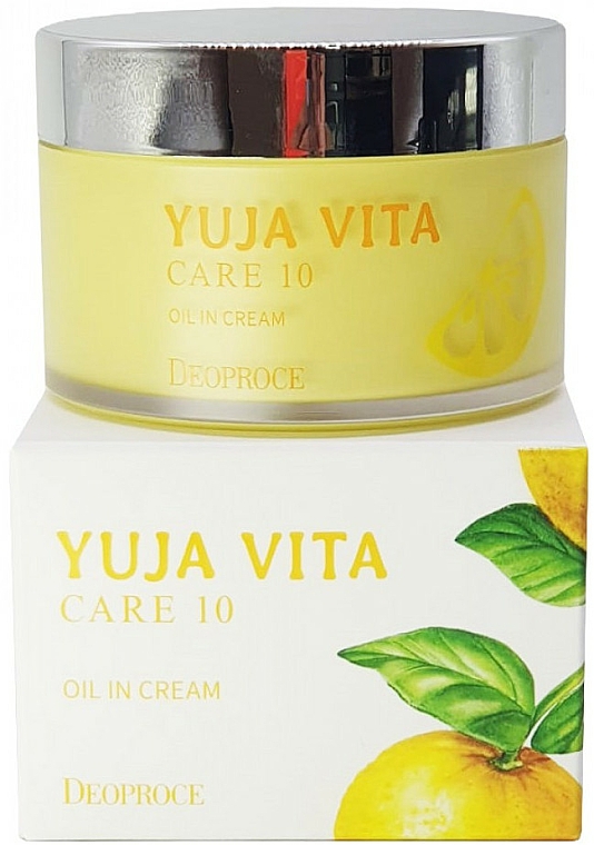Verjüngende Gesichtscreme mit Zitrusfrüchte - Deoproce Yuja Vita Care 10 Oil in Cream — Bild N1