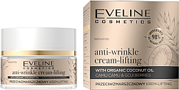 Anti-Falten Lifting-Creme mit Bio-Kokosöl - Eveline Cosmetics Organic Gold Anti-Wrinkle Cream Lifting — Bild N1