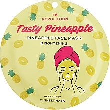 Düfte, Parfümerie und Kosmetik Aufhellende Tuchmaske für das Gesicht - I Heart Revolution Pineapple Brightening Printed Sheet Mask
