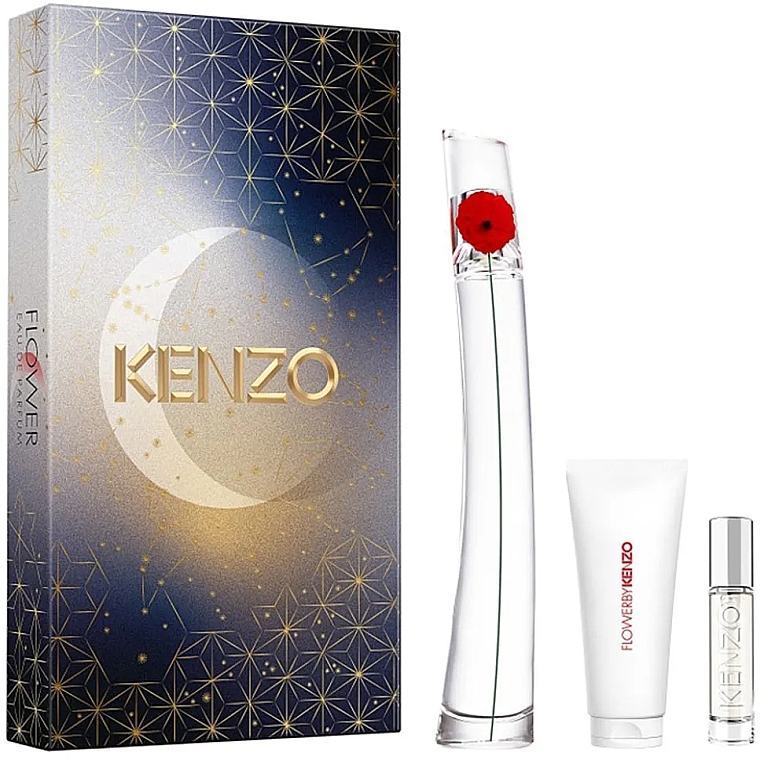 Kenzo Flower By Kenzo - Duftset (Eau de Parfum /100 ml + Eau de Parfum Mini /10 ml + Körperlotion /75 ml)  — Bild N1