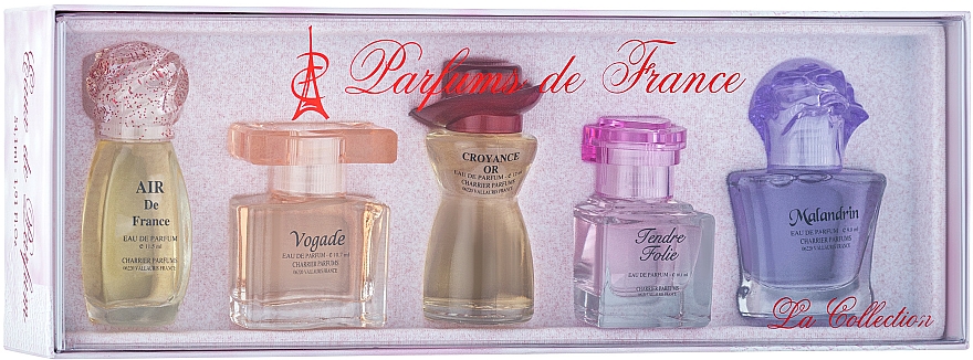 Charrier Parfums La Collection - Duftset (Eau de Parfum 12ml + Eau de Parfum 11.5ml + Eau de Parfum 10.7ml + Eau de Parfum 9.8ml + Eau de Parfum 10.1ml) — Bild N1