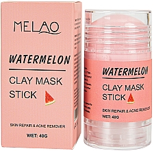 Düfte, Parfümerie und Kosmetik Regenerierender Anti-Akne Gesichtsmaske-Stick mit Tonerde und Wassermelonenduft - Melao Watermelon Clay Mask Stick