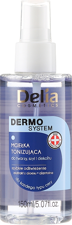 Erfrischendes Spray für Gesicht, Hals und Dekolleté - Delia Dermo System