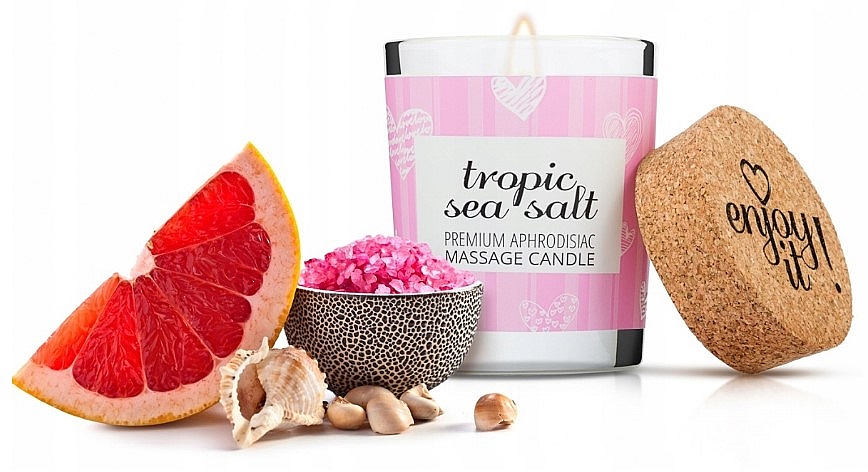 Massagekerze Tropisches Meersalz - Magnetifico Enjoy It Premium Aphrodisiac Massage Candle Tropic Sea Salt — Bild N4