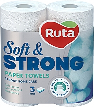 Papiertücher Soft & Strong 3 Schichten weiß - Ruta — Bild N1