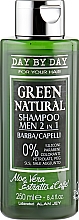 Düfte, Parfümerie und Kosmetik 2in1 Bart- und Haarshampoo für Männer mit Aloe Vera und Kaffee-Extrakt - Alan Jey Green Natural Shampoo 2in1
