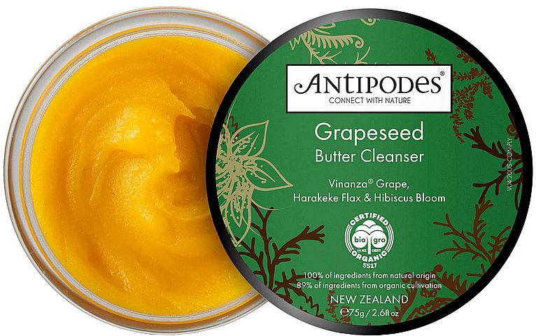 Gesichtsreinigungsöl aus Traubenkernen - Antipodes Grapeseed Butter Cleanser — Bild N1