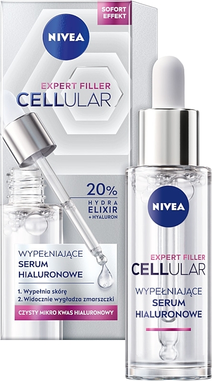 Nivea Cellular Expert Filler Duopack - Set (Gesichtscreme 50ml + Gesichtsserum 30ml) — Bild N3