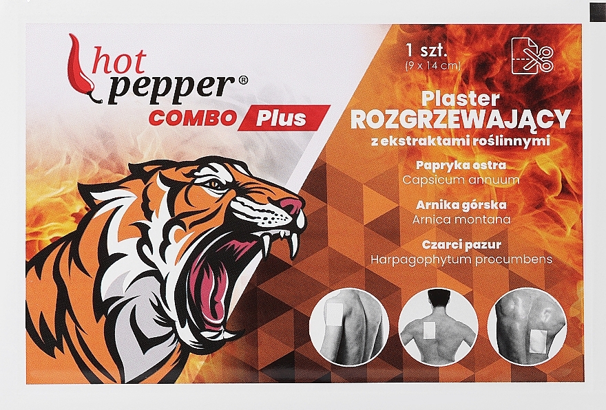 Wärmepflaster 14x9 cm  - Ntrade Hot Pepper Combo Plus Plaster  — Bild N1