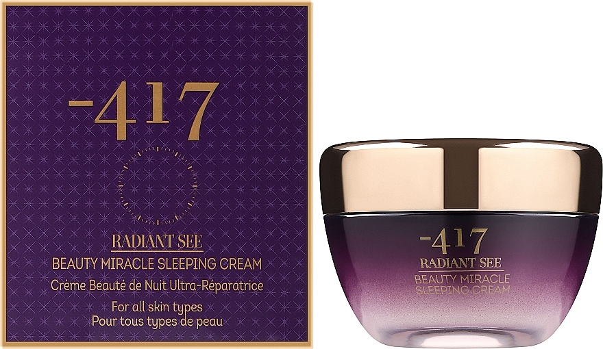 Regenerierende Nachtcreme für das Gesicht - 417 Radiant See Immediate Miracle Beauty Sleeping Cream — Bild N2