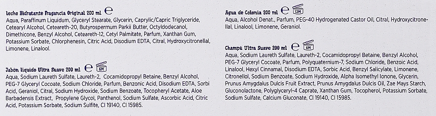 Nenuco Agua De Colonia - Duftset (Eau de Cologne 200ml + Seife 200ml + Shampoo 200 + Körpermilch 200ml + Kosmetiktasche) — Bild N4