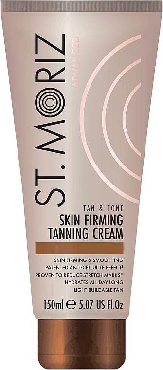 Straffende Selbstbräunungscreme gegen Cellulite - St. Moriz Advanced Gradual Tan & Tone Skin Firming Self Tanning Cream Medium — Bild N1