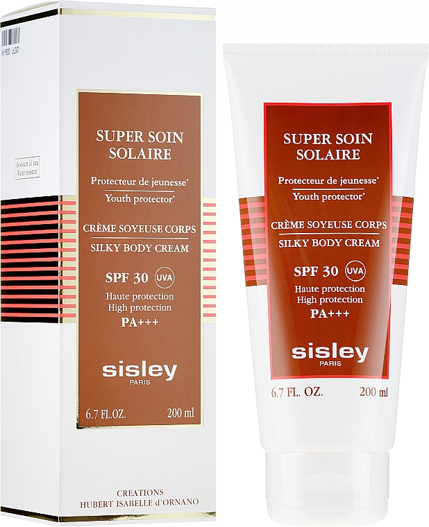 Feuchtigkeitsspendende Sonnenschutzcreme für den Körper mit Kamelienöl SPF 30 - Sisley Super Soin Solaire Silky Body Cream — Bild N1