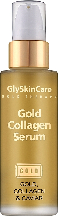 Intensiv nährendes und feuchtigkeitsspendendes Gesichtsserum mit Kollagen, 24 Karat Gold und Kaviarextrakt - GlySkinCare Gold Collagen Serum — Bild N1