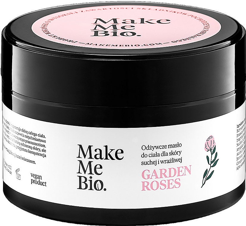 Pflegende Körperbutter mit Rosenduft - Make Me Bio Garden Roses Nourishing Body Butter — Bild N1