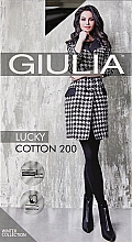 Strumpfhose für Damen Lucky Cotton 200 Den nero - Giulia — Bild N1