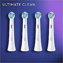 Austauschbare Zahnbürstenköpfe für elektrische Zahnbürste 4 St. weiß - Oral-B Braun iO Ultimate Clean — Bild N10