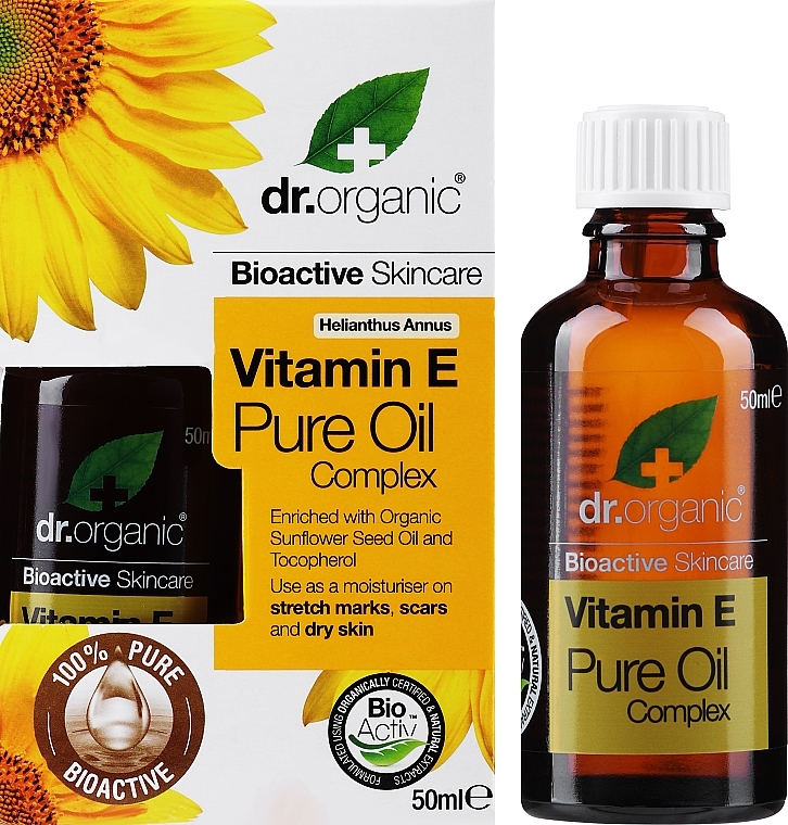 Öl mit Vitamin E - Dr. Organic Vitamin E Pure Oil Nourishing Oil — Bild N2