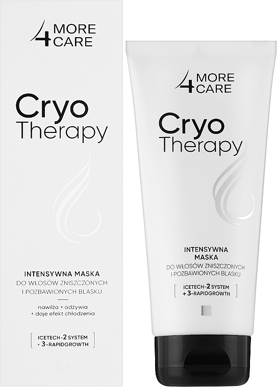 Intensive Maske für geschädigtes und glanzloses Haar - More4Care Cryo Therapy Intensive Mask — Bild N2