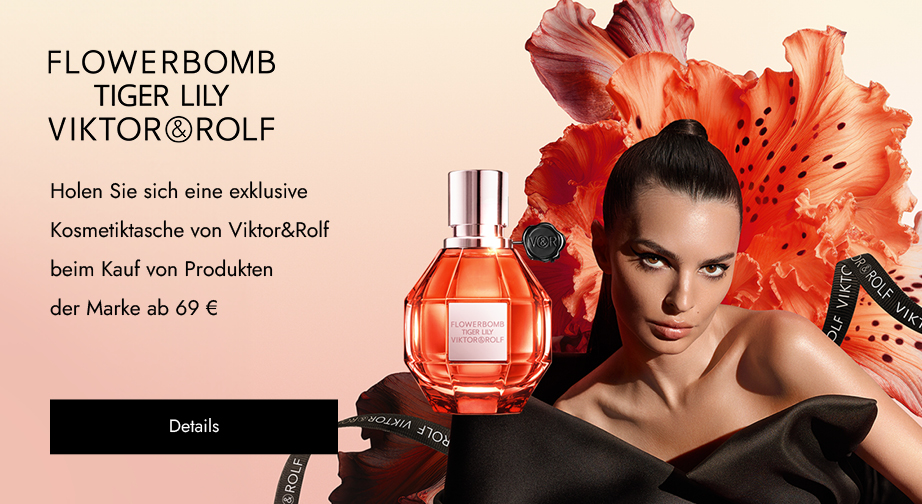 Holen Sie sich eine exklusive Kosmetiktasche von Viktor&Rolf geschenkt beim Kauf von Produkten der Marke ab 69 €