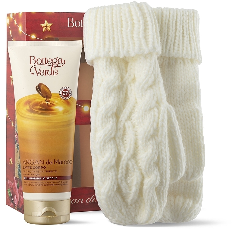 Set - Bottega Verde Argan Del Marocco (b/lot/200ml + mittens) — Bild N1