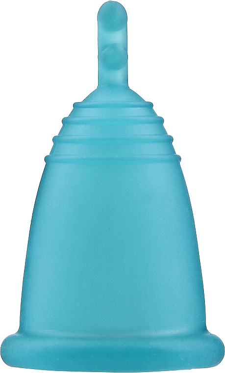 Menstruationstasse Größe S blau - MeLuna Soft Menstrual Cup Stem — Bild N1