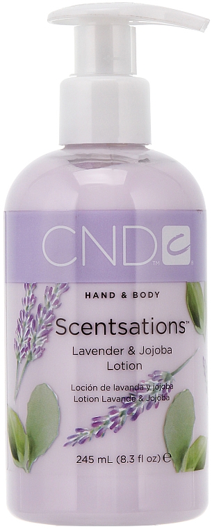 Feuchtigkeitsspendende Hand- und Körperlotion Lavendel & Jojoba - CND Scentsations Lavender and Jojoba Lotion