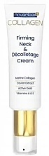 Düfte, Parfümerie und Kosmetik Straffende Creme für Hals und Dekolleté - NovaClear Collagen Firming Neck & Decolletage Cream 