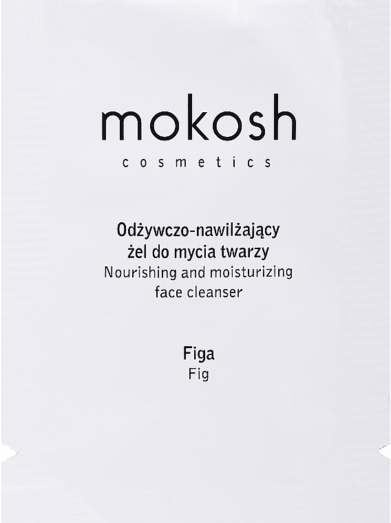 Pflegendes und feuchtigkeitsspendendes Waschgel Feige - Mokosh Cosmetics Nourishing Moisturizing Face Cleansing Gel Fig (Probe)  — Bild N1