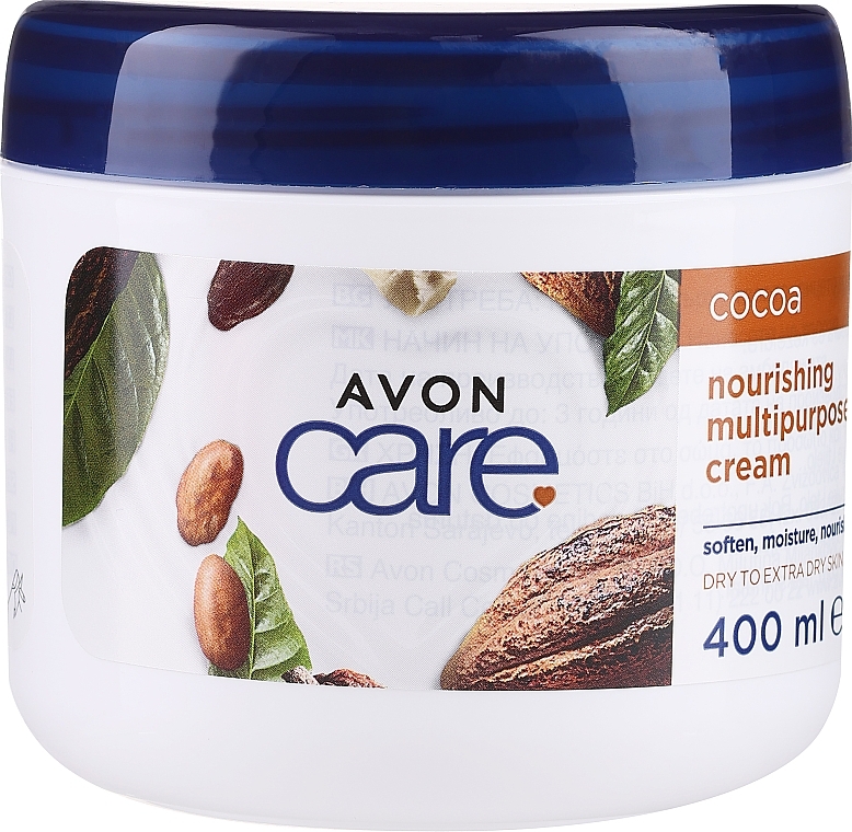 Pflegende multifunktionale Gesichts- und Körpercreme mit Kakaobutter - Avon Care Cocoa Nourishing Cream — Bild N1