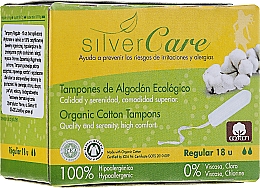 Düfte, Parfümerie und Kosmetik Tampons aus Bio-Baumwolle Regular 18 St. - Masmi Silver Care