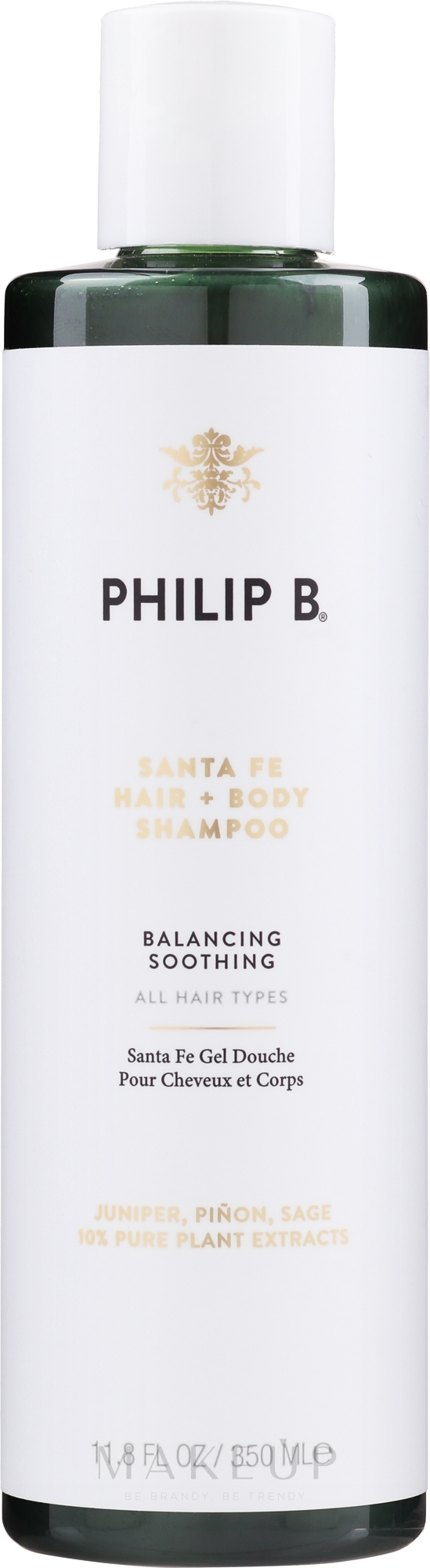 Tonisierendes Shampoo mit Extrakten aus Salbei und Wacholderbeeren - Philip B Scent of Santa Fe Balancing Shampoo — Bild 350 ml