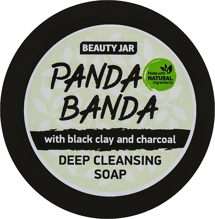 Tiefenreinigende Seife Panda Banda mit schwarzem Ton und Aktivkohle - Beauty Jar Panda Banda Deep Cleansing Soap — Bild N1