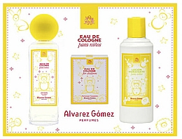 Düfte, Parfümerie und Kosmetik Alvarez Gomez Agua de Colonia Para Ninos - Duftset (Eau de Cologne 175ml + Feuchttücher für Kinder 10 St. + Körperlotion 300ml)