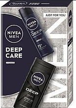 Set - NIVEA Men  Deep Care (deo/150ml + sh/gel/250ml) — Bild N1