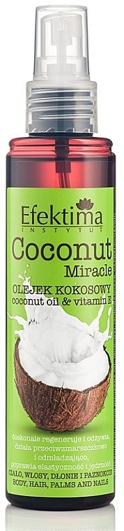 Kokosöl für den Körper - Efektima Instytut Coconut Miracle Body Oil  — Bild N1