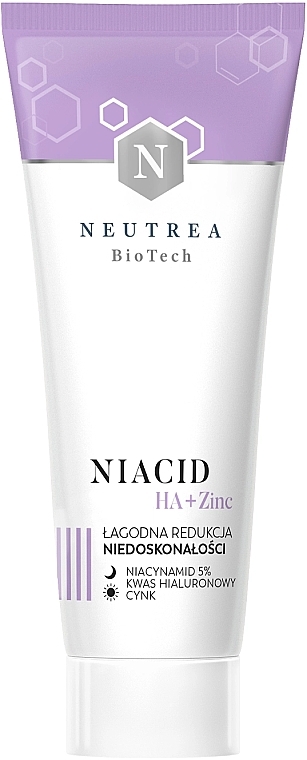 Anti-Unreinheiten-Creme mit Niacinamid - Neutrea BioTech Niacid HA + Zinc Cream — Bild N1