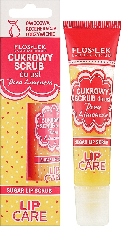 Zuckerpeeling für die Lippen - Floslek Lip Care Sugar Lip Scrub Pear — Bild N2
