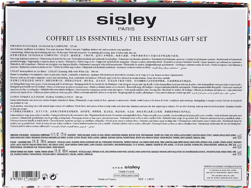 Gesichtspflegeset - Sisley (Gesichtsemulsion 125ml + Gesichtsmilch 100ml + Gesichtslotion 100ml) — Bild N3