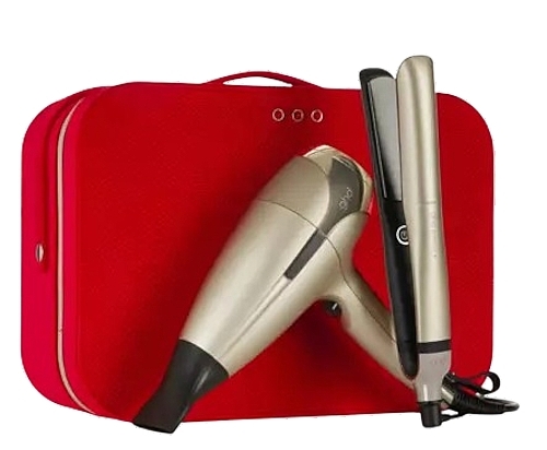 Set - Ghd Deluxe Platinum+ Set Limited Edition (Haartrockner 1 St. + Glätteisen 1 St. + Kosmetiktasche 1 St.)  — Bild N1